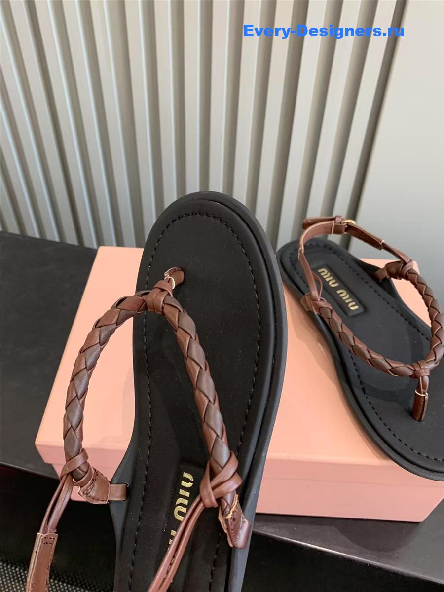 Miu Miu Cord-Strap Sandals