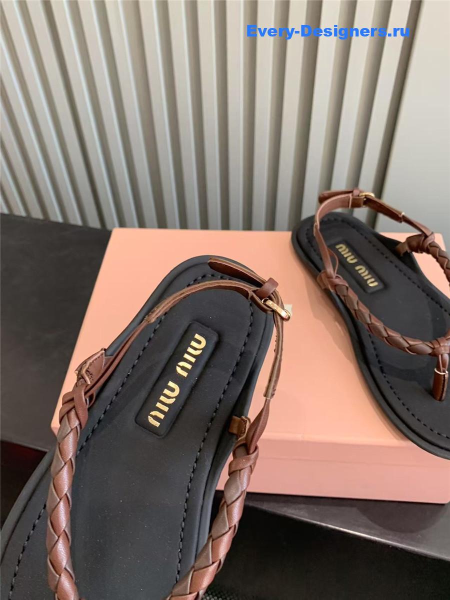 Miu Miu Cord-Strap Sandals