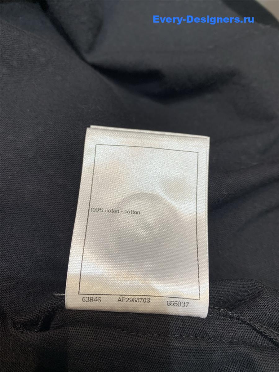 Ch**el rhinestone cotton tee
