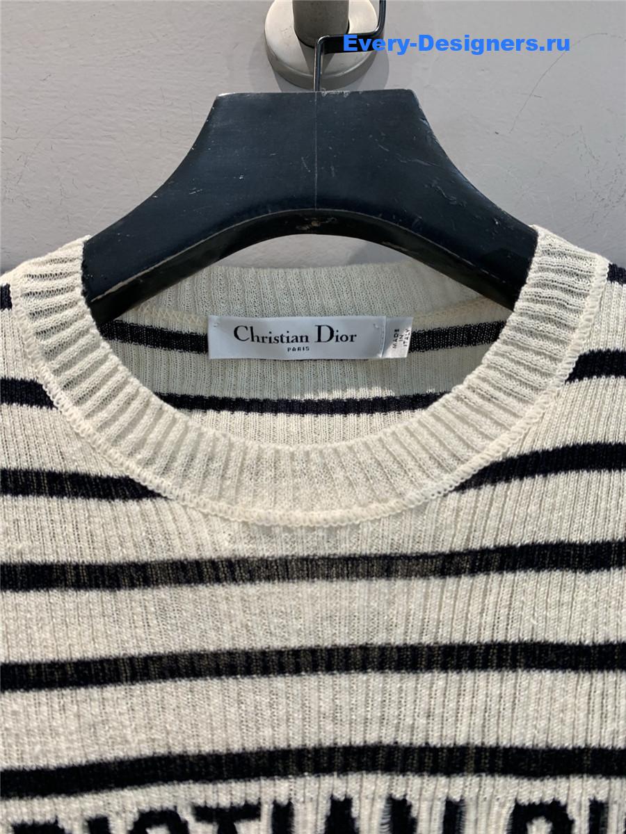 D10r marinière short-sleeved sweater