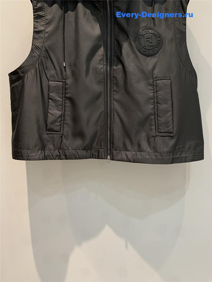 F**di black hooded vest