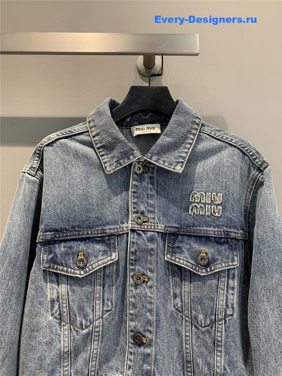 Miu Miu Sapphire Denim Jacket