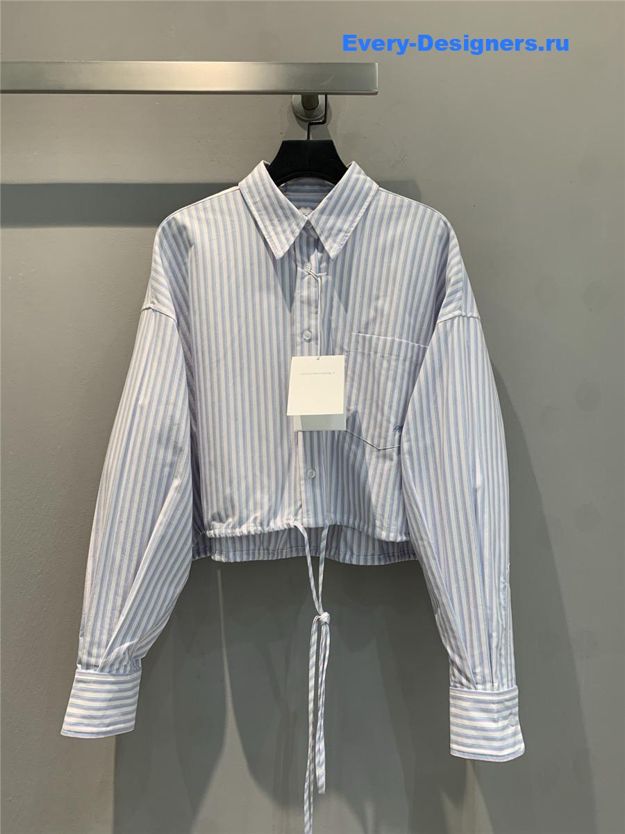 A1exa*der wang light blue striped shirt