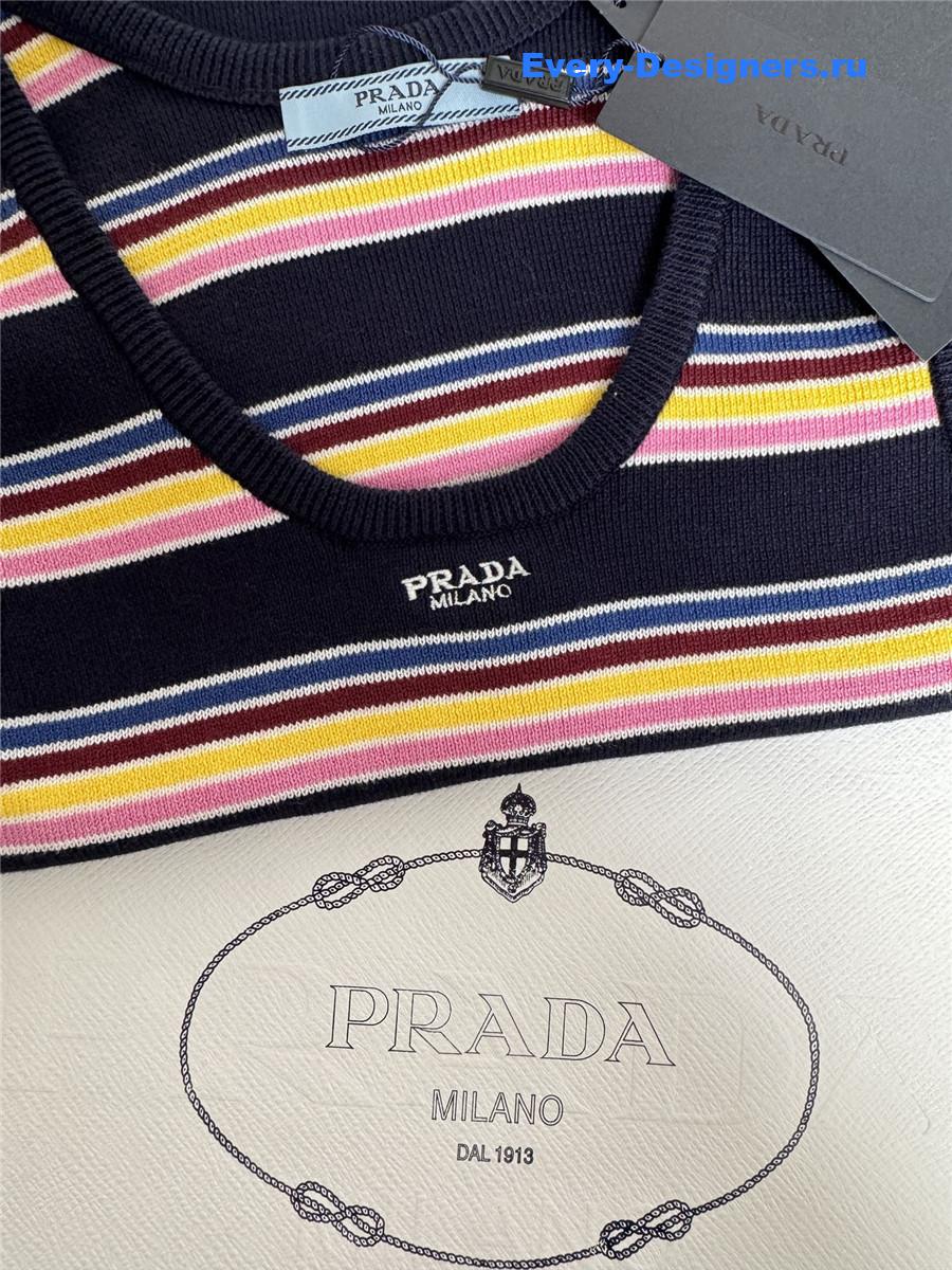 Pra*a striped tank top