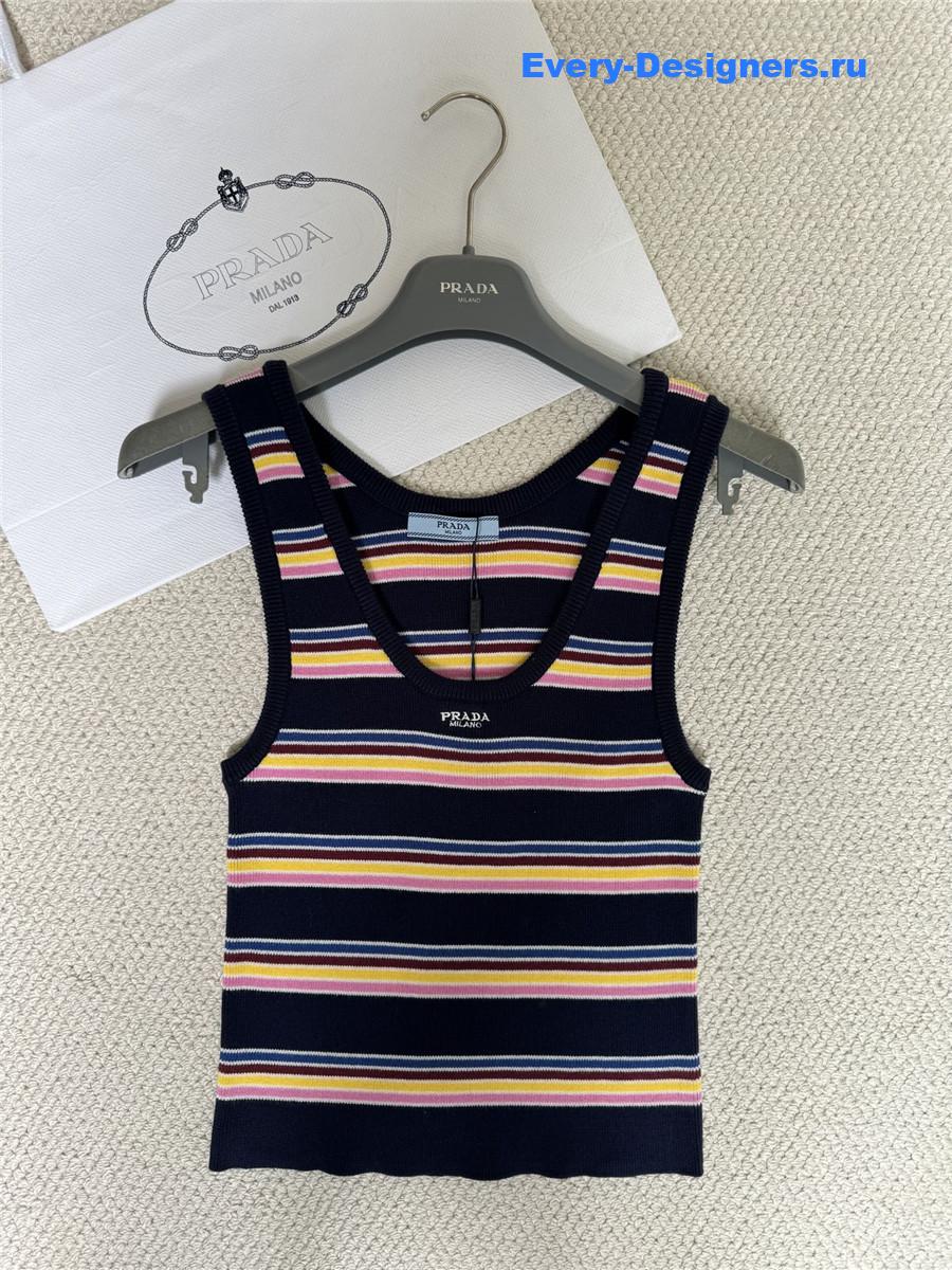 Pra*a striped tank top