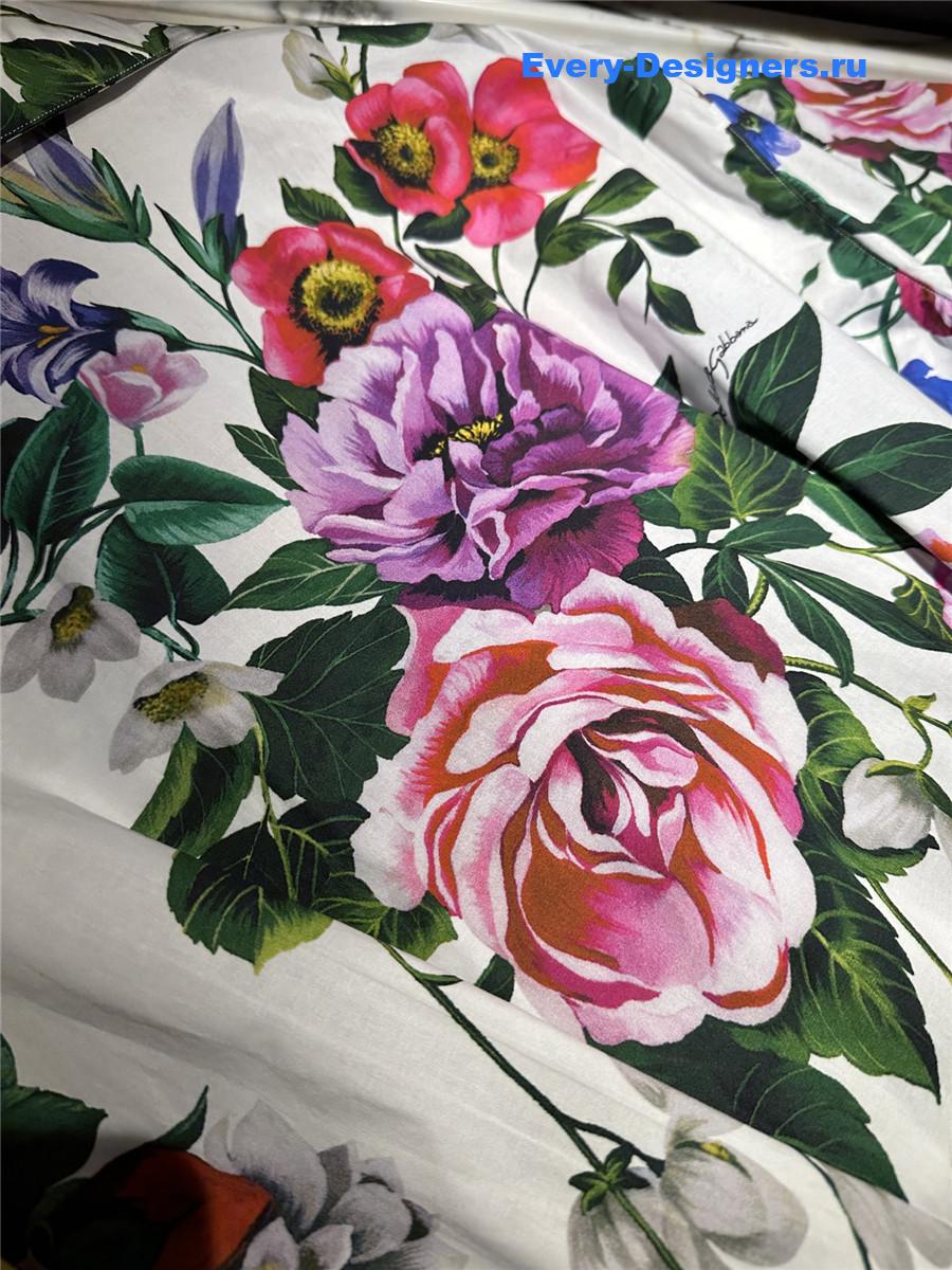 Dolce & Gabbana Floral Cropped Shirt