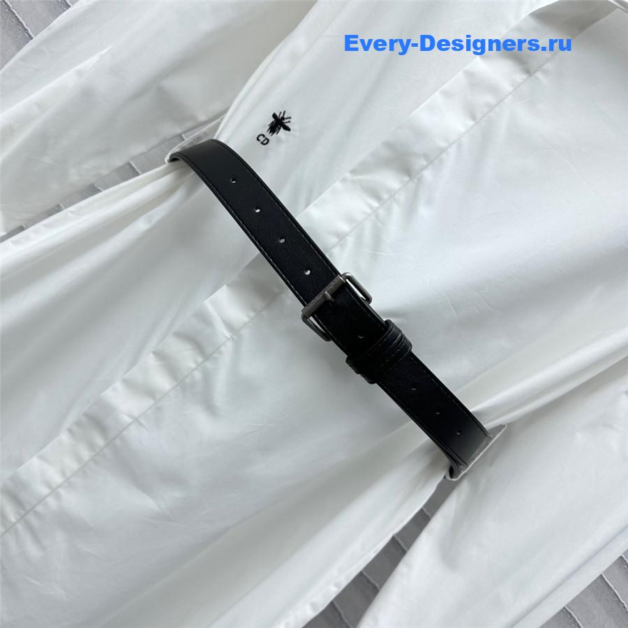 D10r white cotton shirt dress