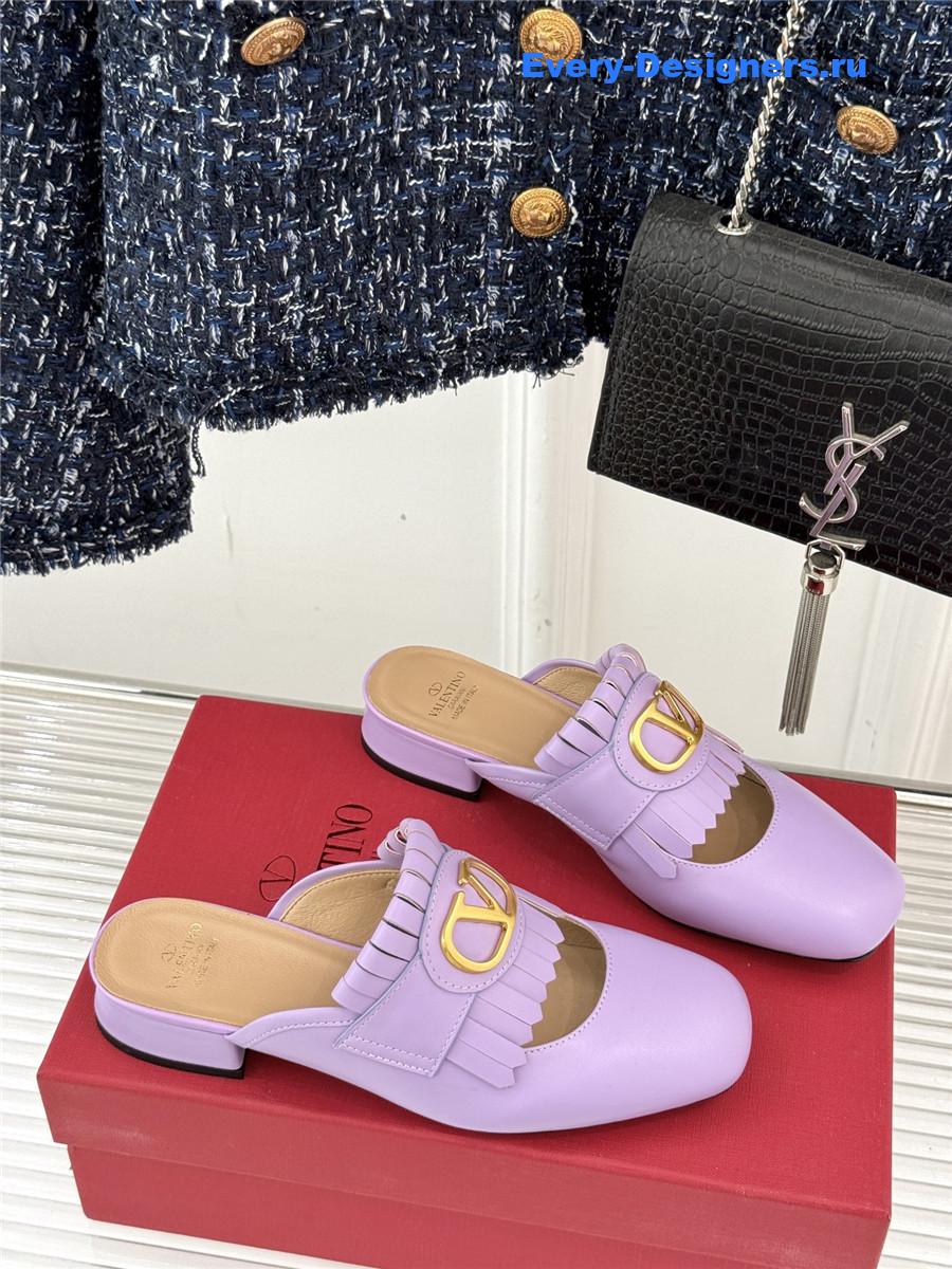 Va1e*ntin0 purple vlogo mules