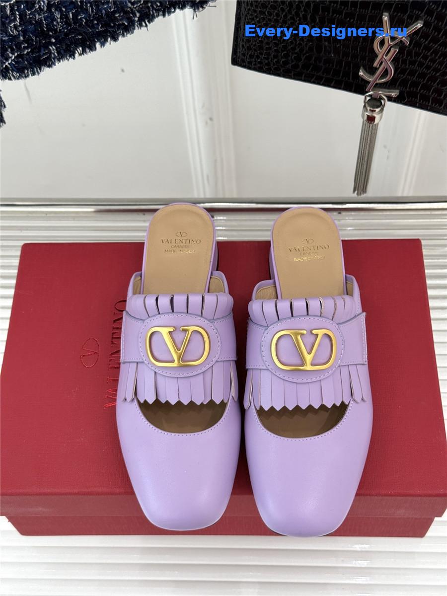 Va1e*ntin0 purple vlogo mules