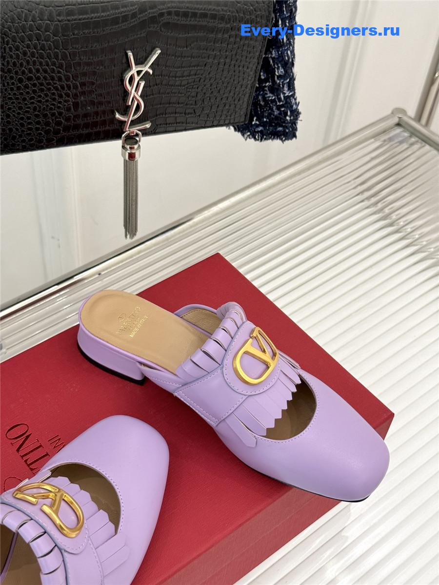 Va1e*ntin0 purple vlogo mules