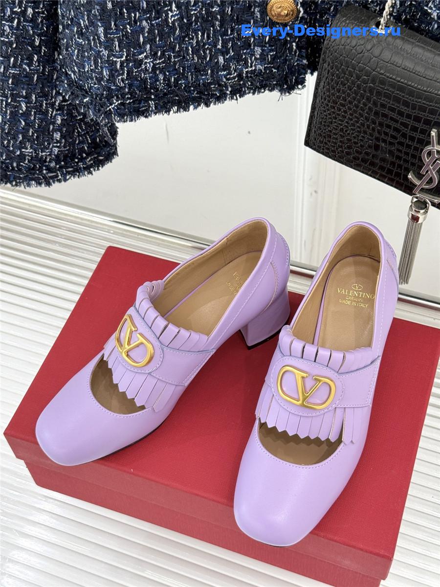 Va1e*ntin0 55mm vlogo signature pumps in purple