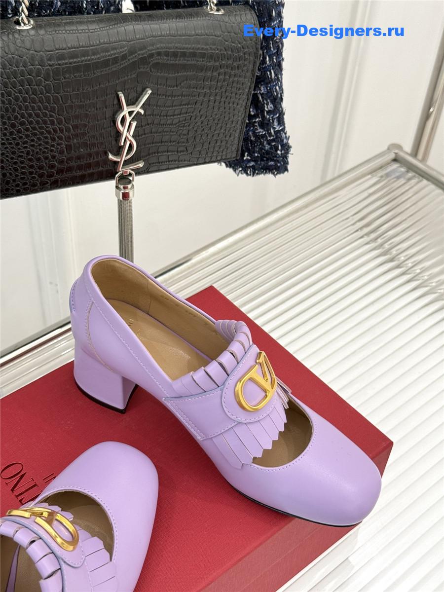 Va1e*ntin0 55mm vlogo signature pumps in purple