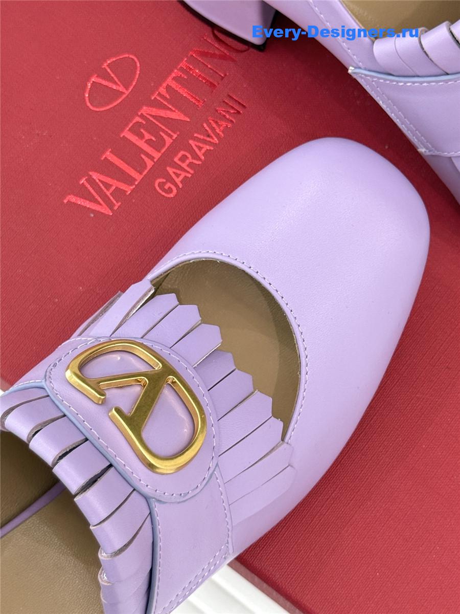Va1e*ntin0 55mm vlogo signature pumps in purple