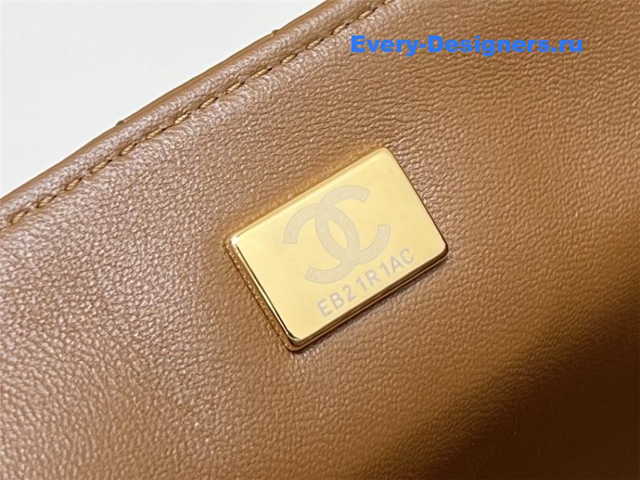 Ch**el brown shearling flap bag