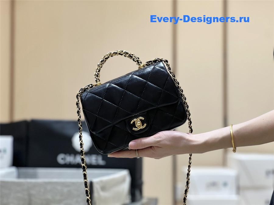 Ch**el black mini flap bag