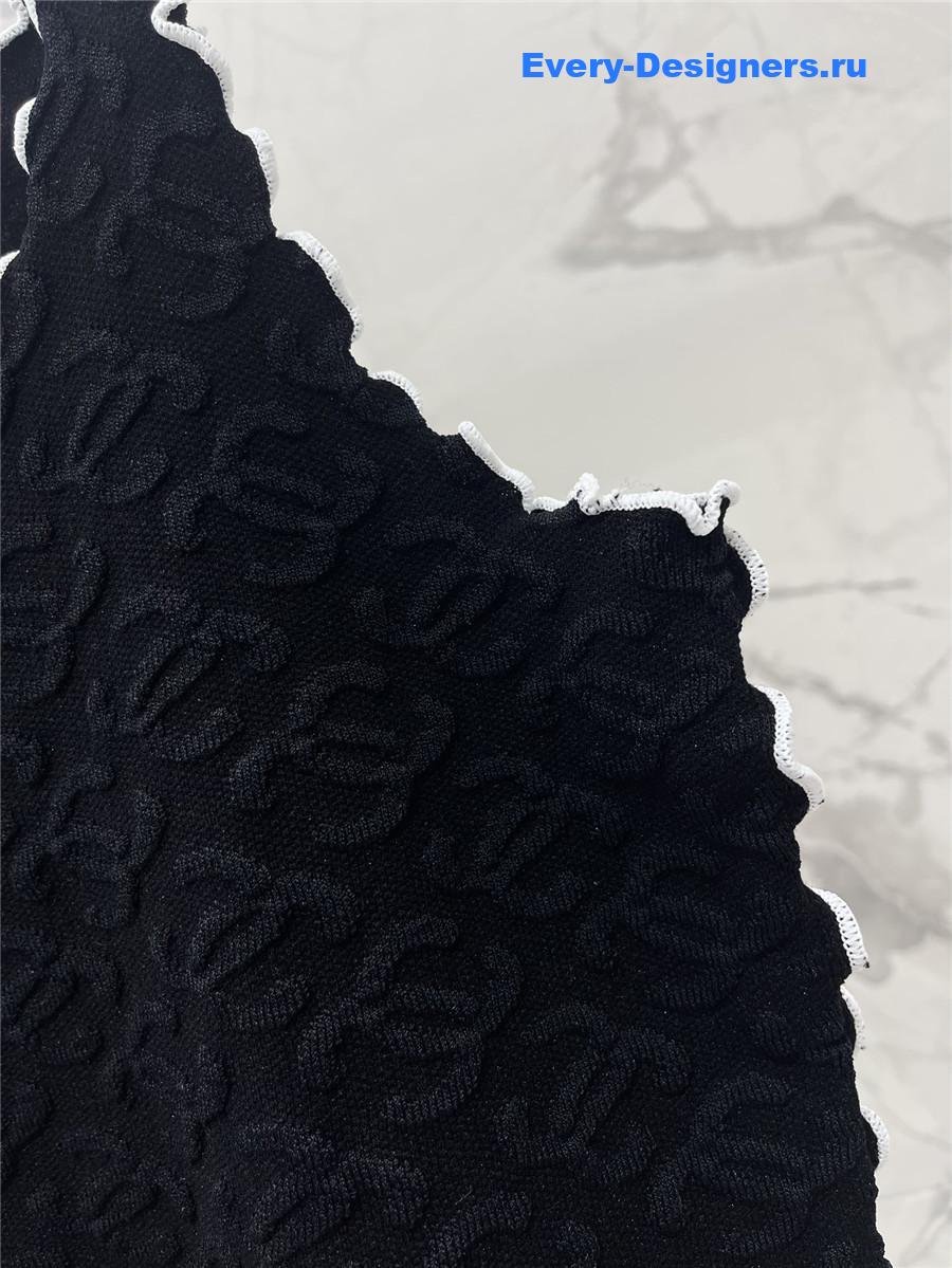 Ch**el embroidered wool-silk top