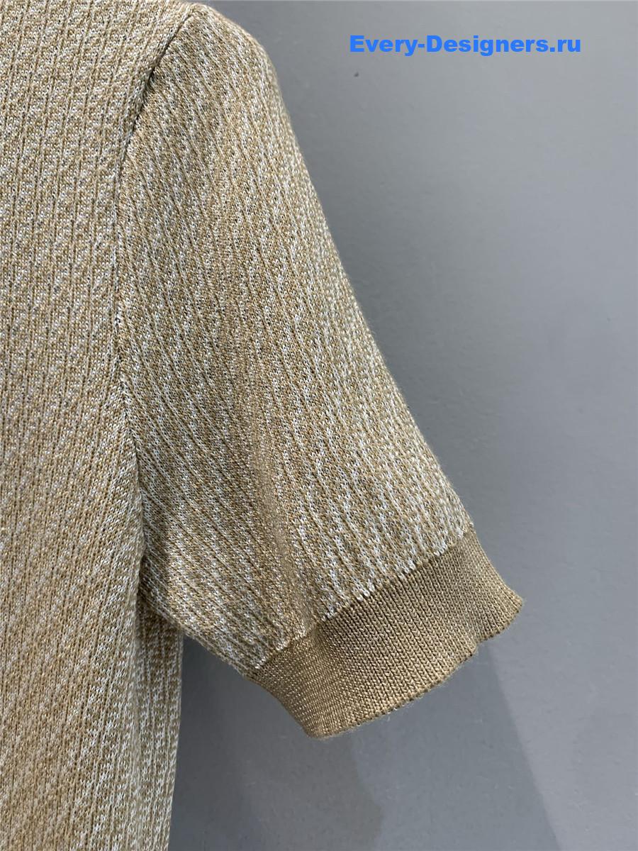 F**di brown knitted t-shirt