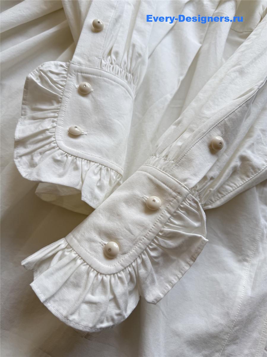 Va1e*ntin0 ruffled shirt dress