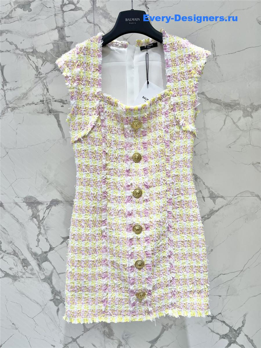 Balmain Miami Tweed Dress