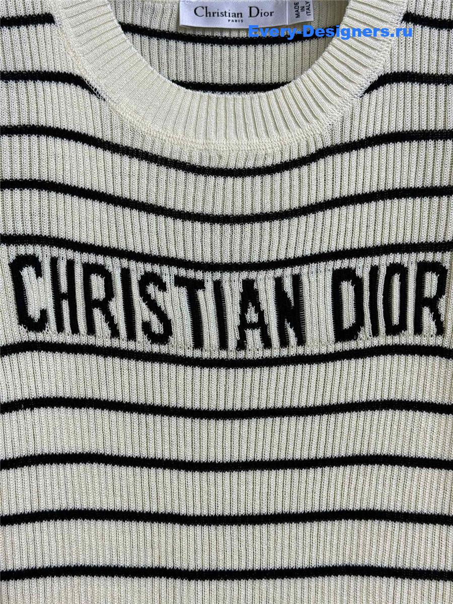 D10r striped knit short sleeves