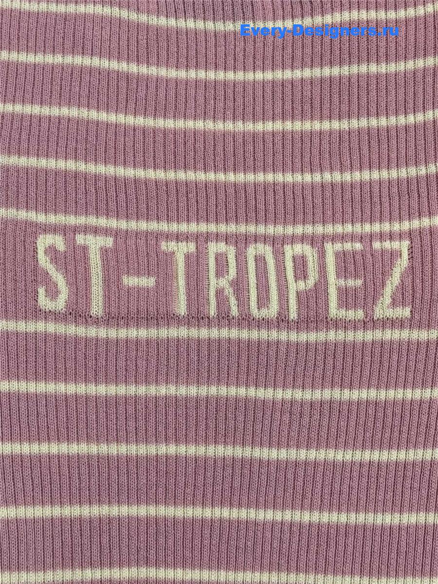 D10r pink striped knit top