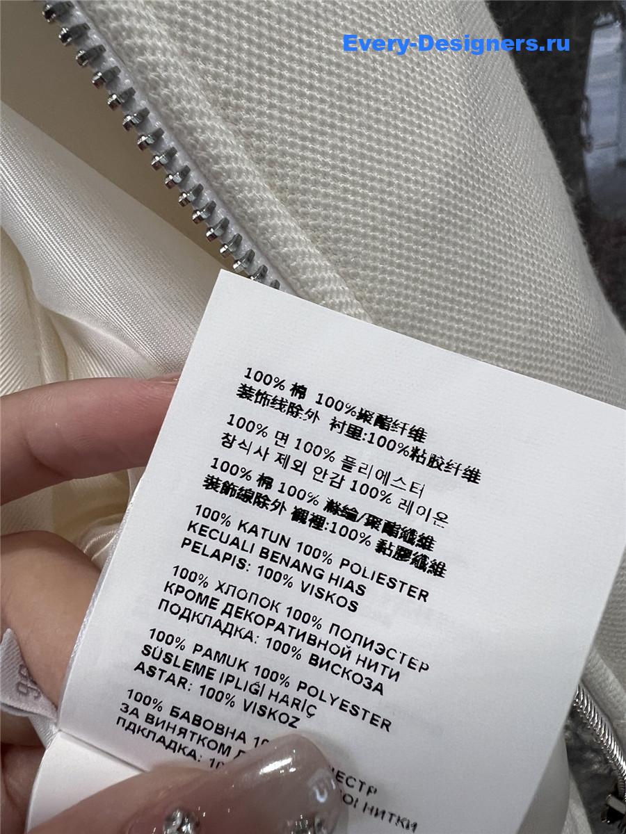 Miu Miu Collared Lettering Zip-Up Jacket Set