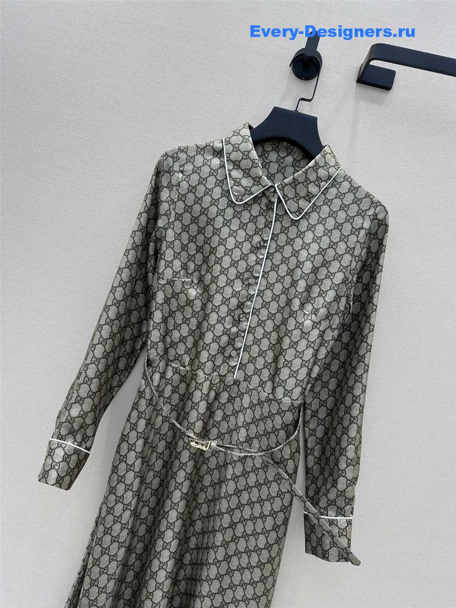 Gvc*1 gg silk midi dress