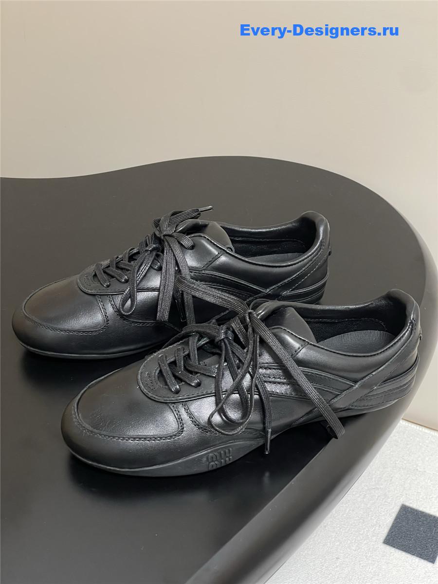 Miu Miu Black Mary Jane Sneakers