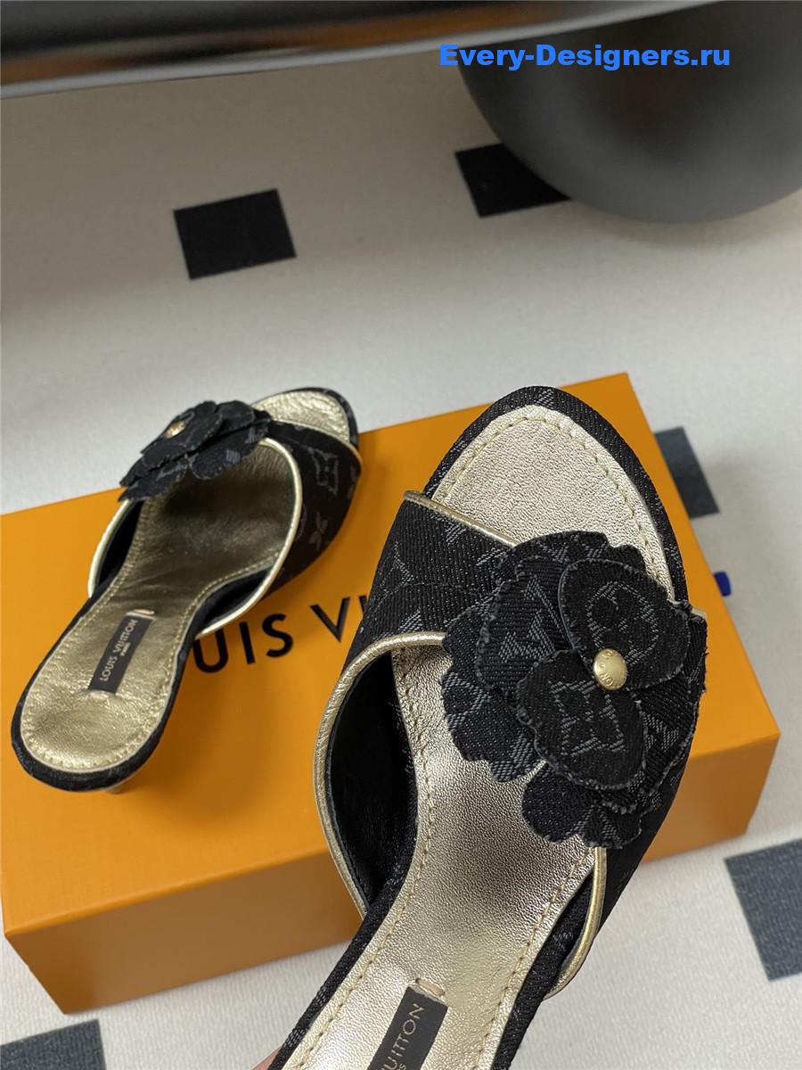 l0vis Vvtt0n grey denim mules