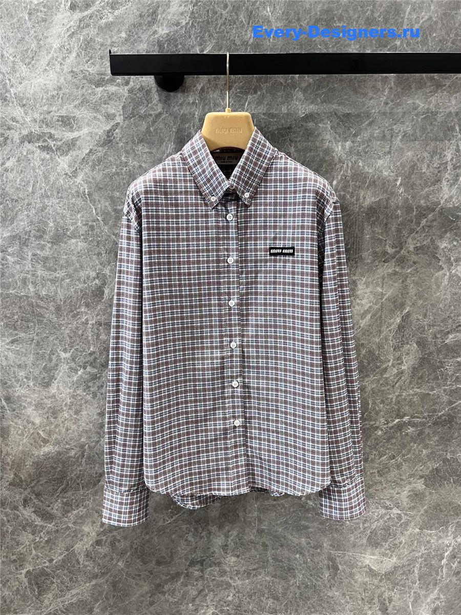 Miu Miu Checked Cord Shirt