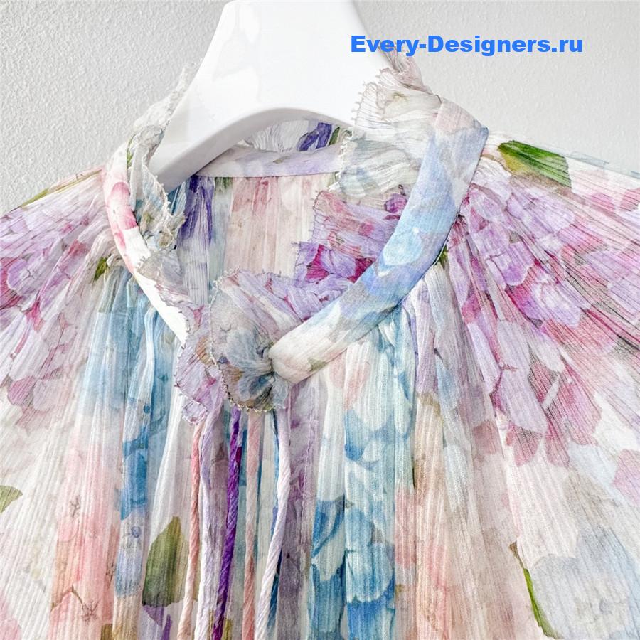Zimm Hydrangea Billow Blouse