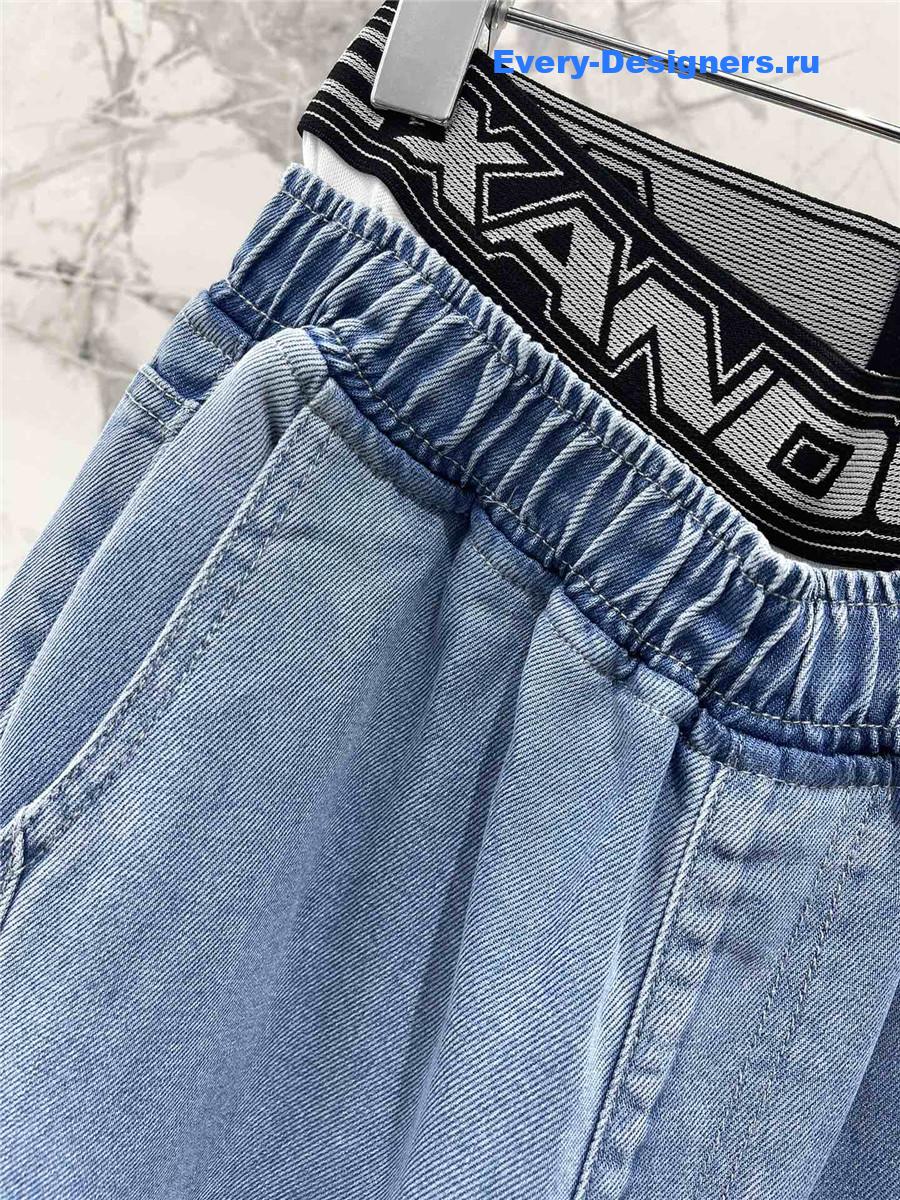 A1exa*der wang blue gradient denim pants