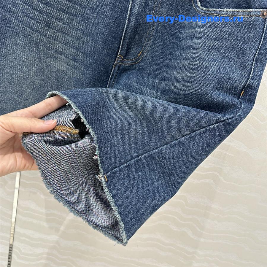 Pra*a blue denim shorts