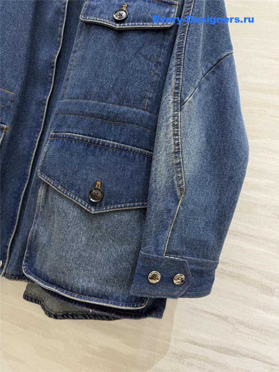 D10r blue boxy denim jacket