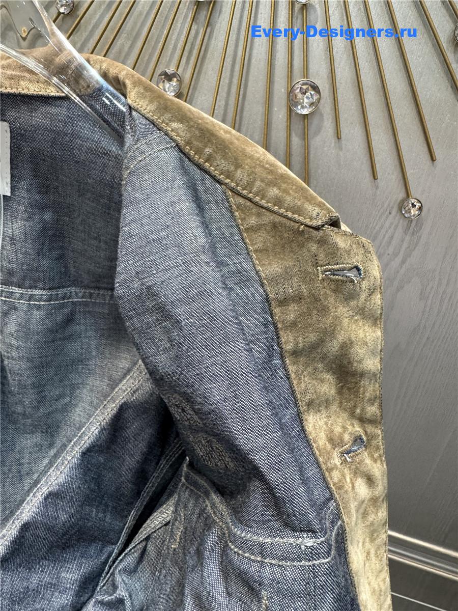 Miu Miu Tobacco Chambray Jacket