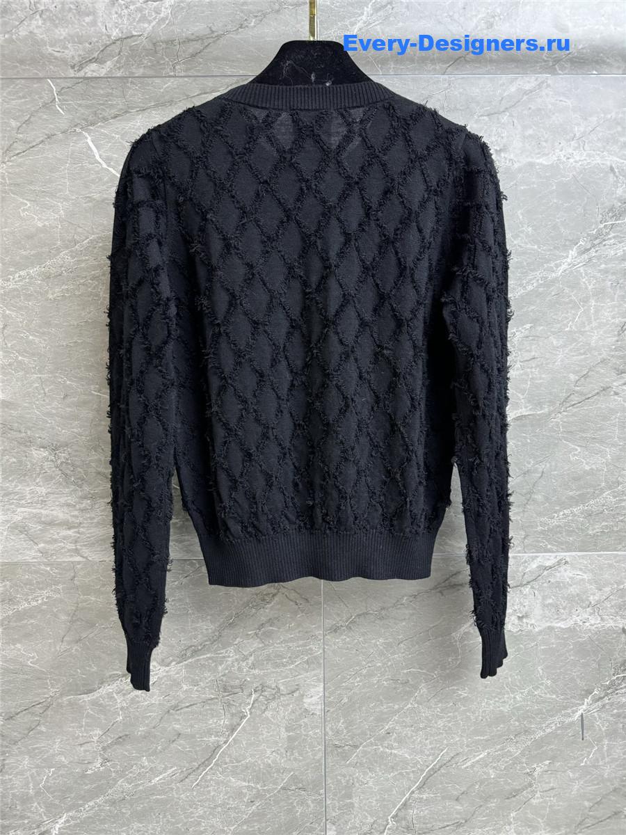 ch**el black D1am0nd cardigan