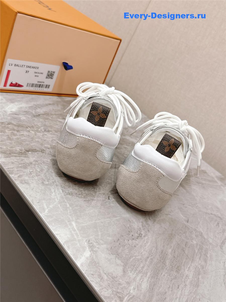 l0vis Vvtt0n silver sneakerina ballet sneakers