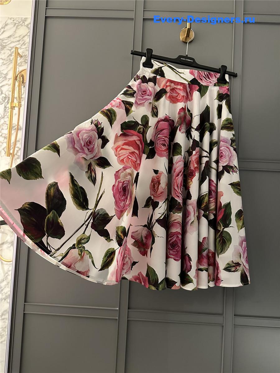 Dolce & Gabbana Floral Circle Skirt