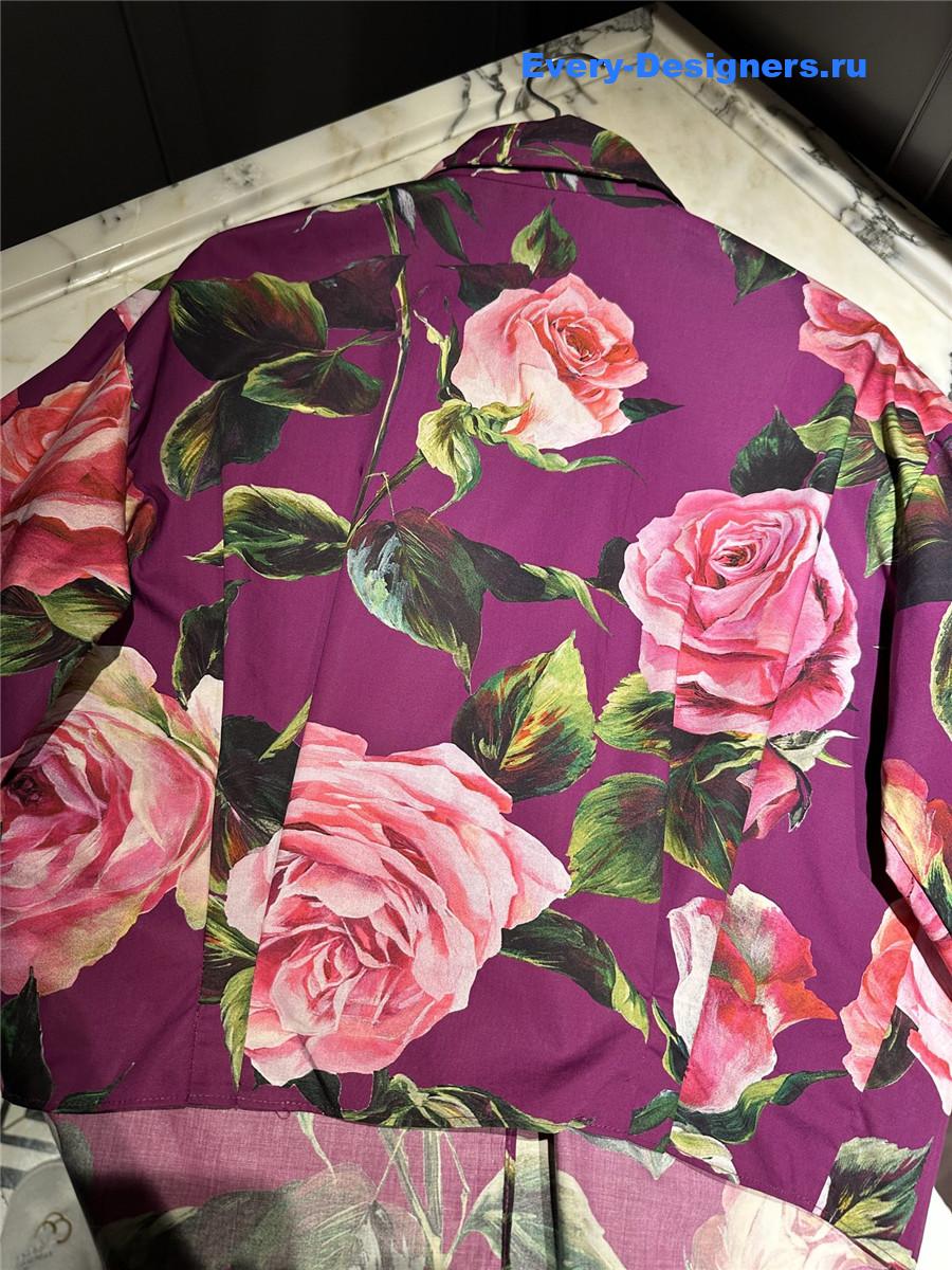 Dolce & Gabbana Rose Print Playsuit