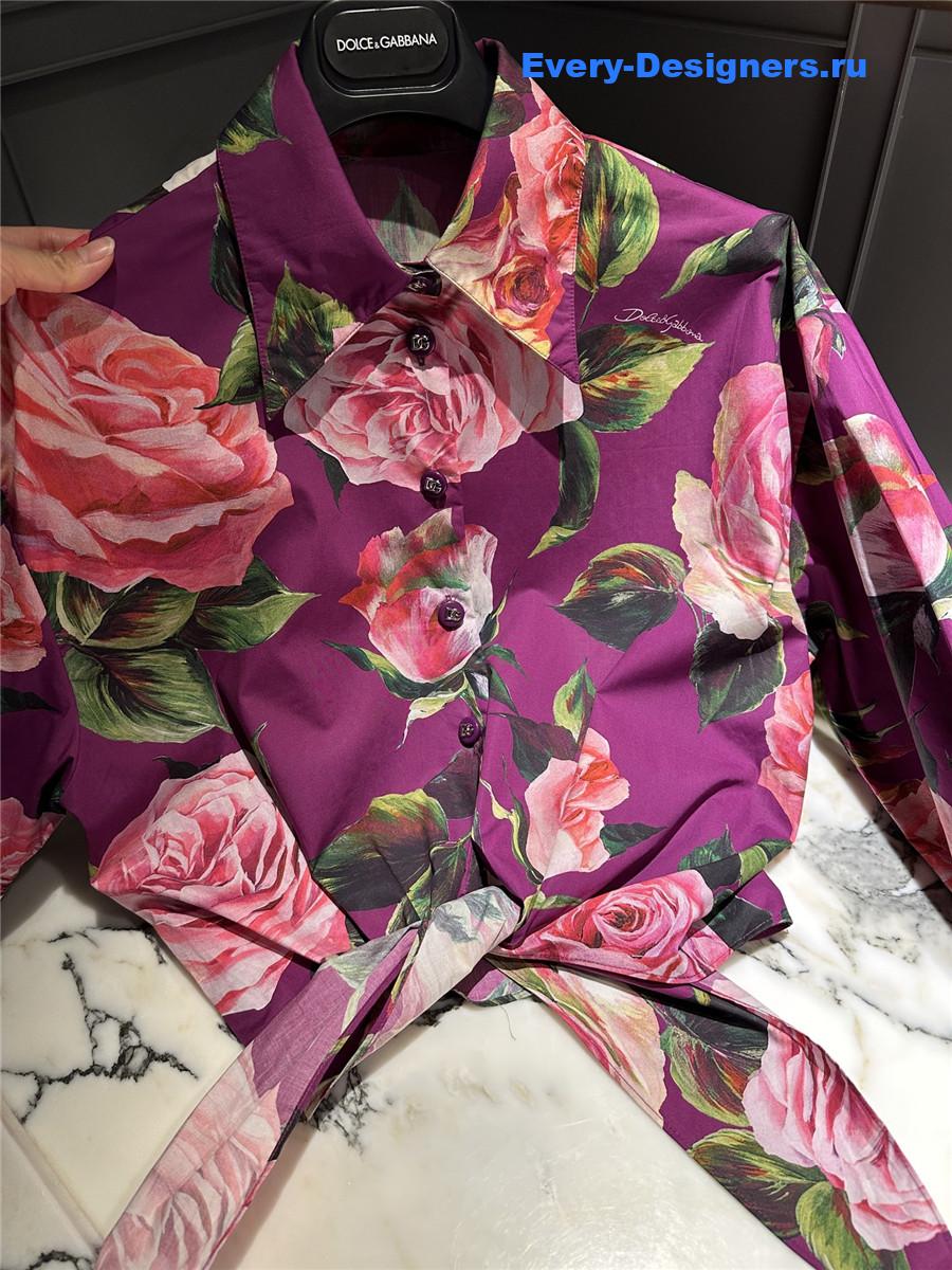 Dolce & Gabbana Rose Print Playsuit