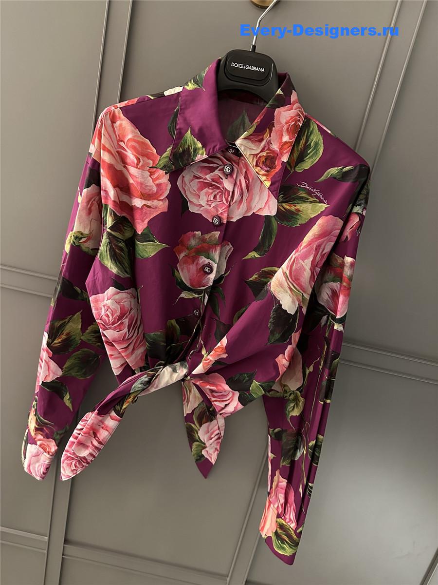 Dolce & Gabbana Rose Print Playsuit