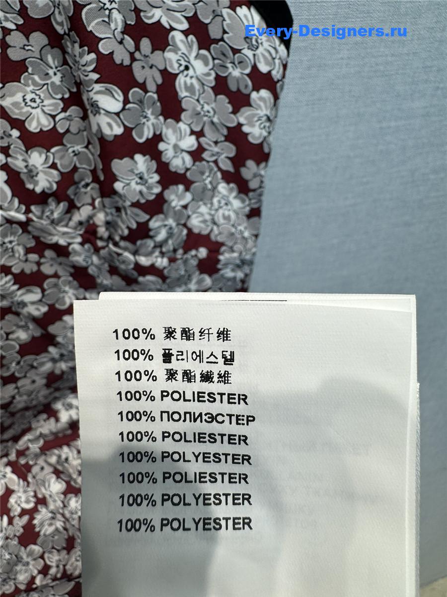 Miu Miu Floral V-Neck Suspenders Maxi Dress