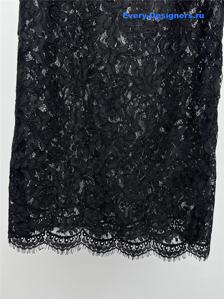 Sa1nt Lau*nt floral lace mini dress