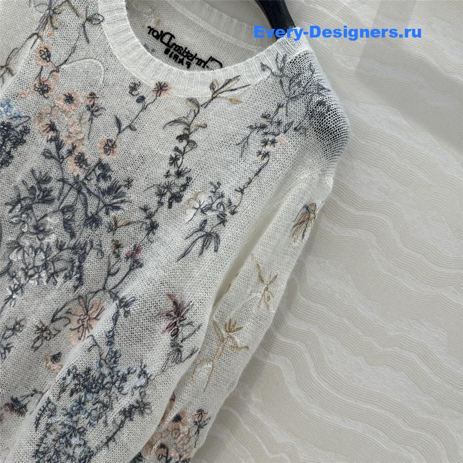 D10r silk mohair flower cardigan