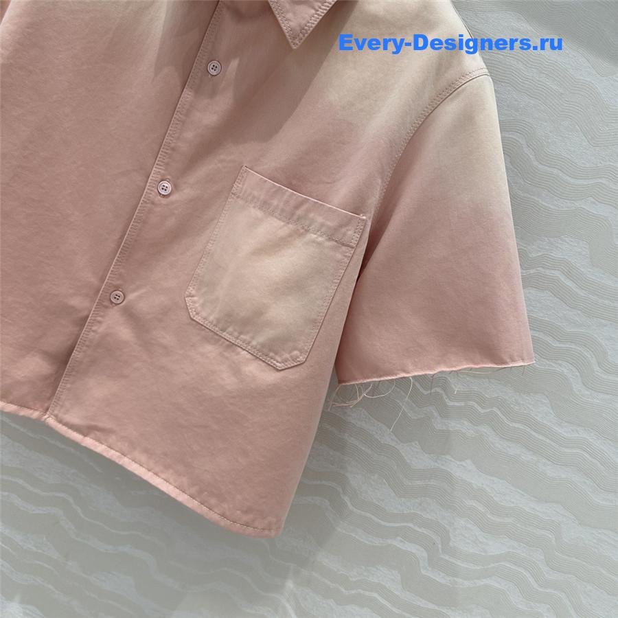 L0ew* x paula’s ibiza pink denim shirt