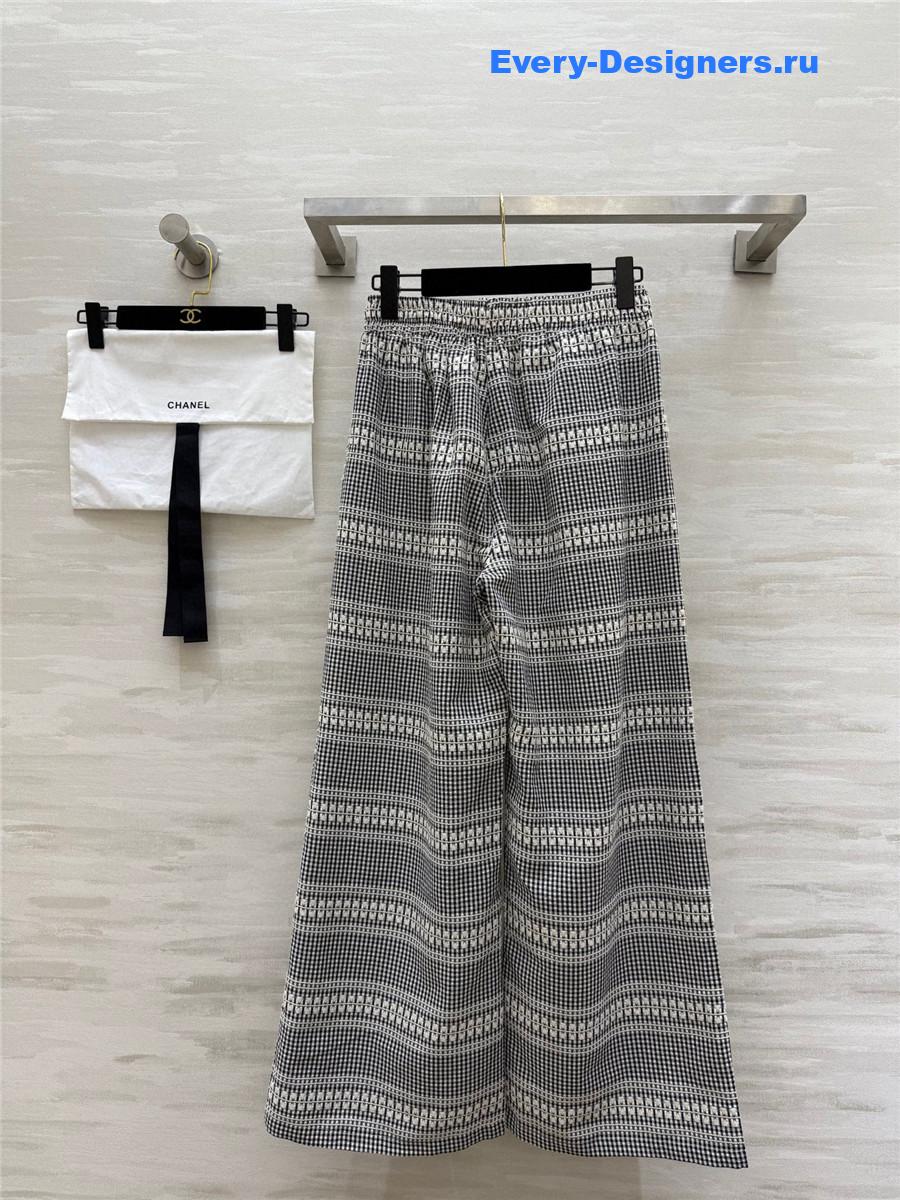 Ch**el striped straight pants