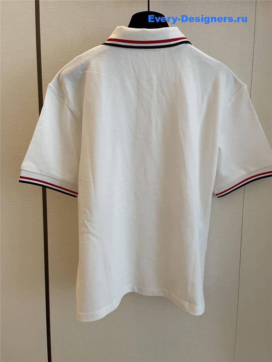 Miu Miu Knitted Cotton Polo Shirt