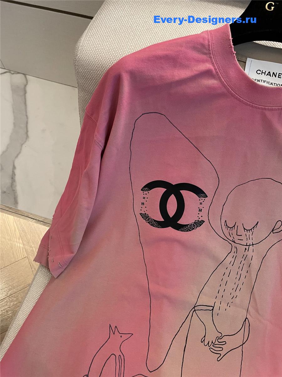 Ch**el cc logo cartoon t-shirt