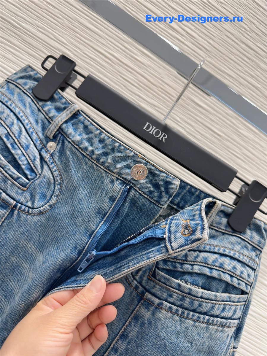 D10r cd blue denim skirt
