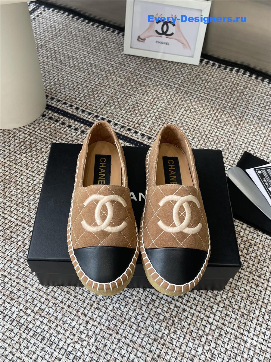 Ch**el classic lambskin espadrilles flats